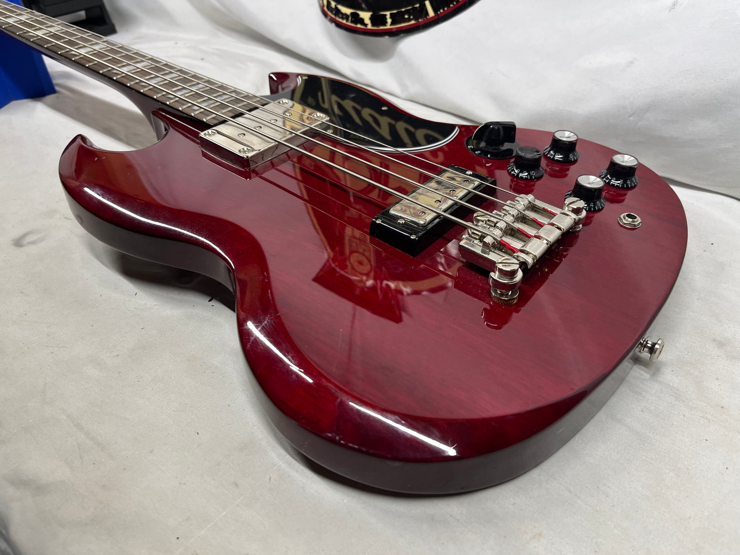 Epiphone EB-3 SG 4-String Doublecut Electric Bass - Cherry Red