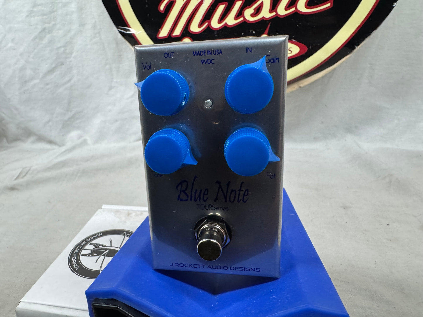 J. Rockett Audio Designs TOURSeries Blue Note Overdrive Pedal with Box