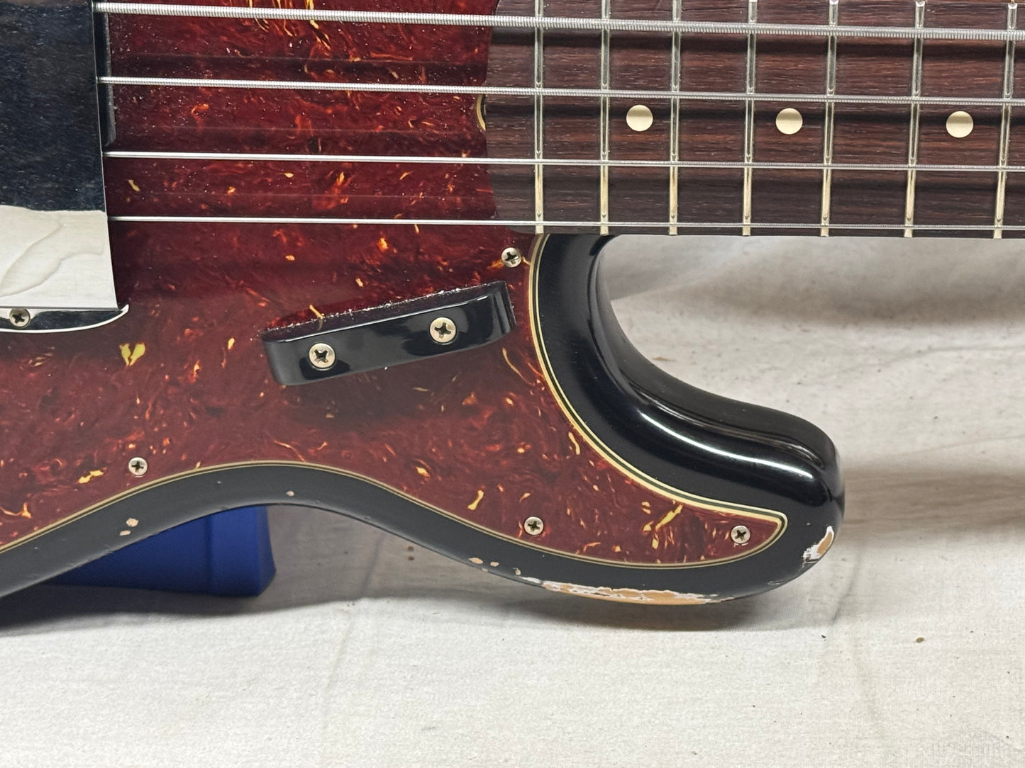 Fender USA Custom Shop '63 1963 P Bass HVR RW 4-string Precision Bass with COA + Case 2023 - Heavy Relic'd Black / Rosewood fingerboard