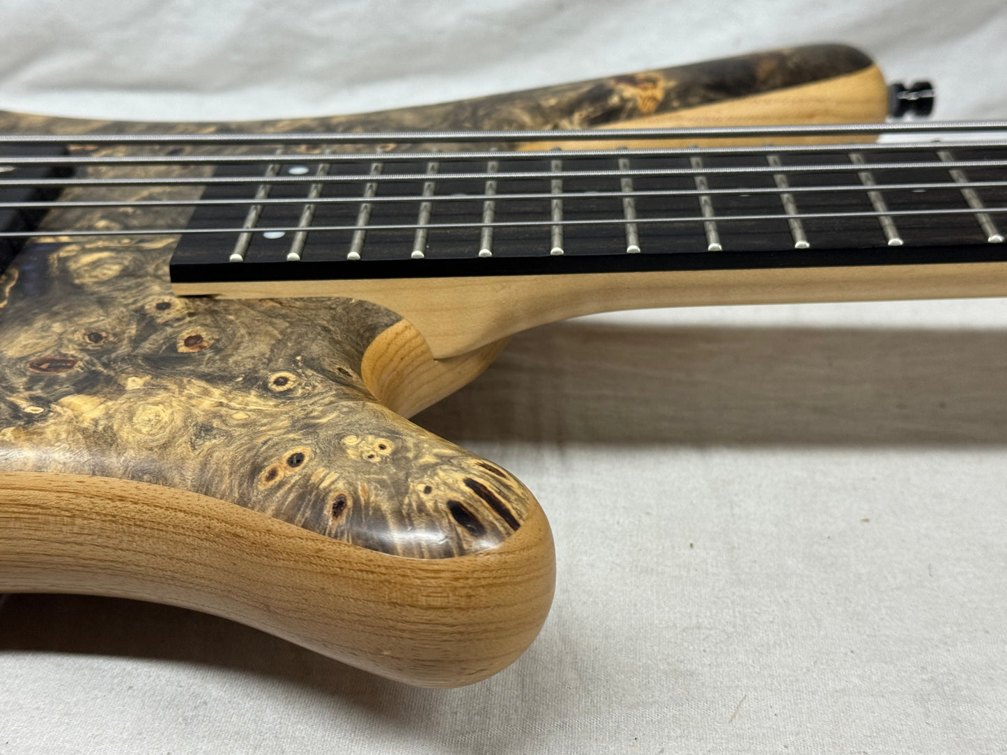Warwick Limited Edition #39 of 100 Teambuilt Corvette $$ Double Buck 5-String Bass 2019 - Natural Transparent Satin Multicolor