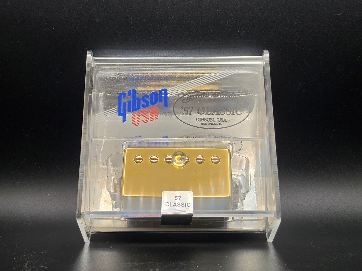 Gibson USA '57 Classic Vintage Replica Gold Cover Humbucker Guitar Pickup