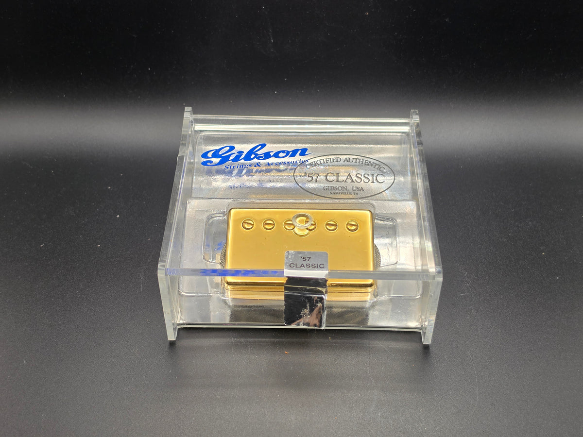 Gibson USA '57 Classic Vintage Replica Gold Cover Humbucker Guitar Pickup