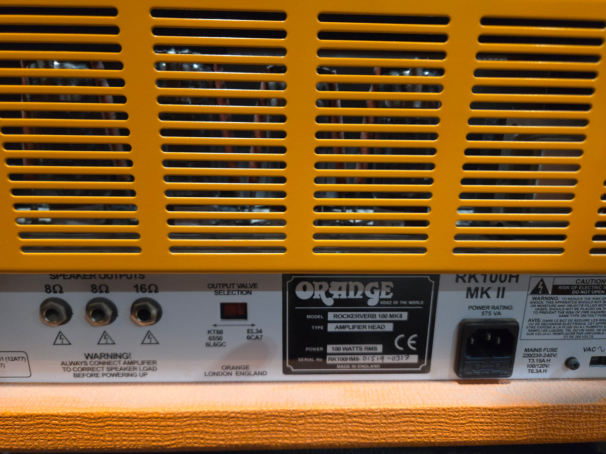 Orange Rockerverb 100 MK II 2-Channel 100-Watt Guitar Amp Head 2010 - 2014 - Orange - Local Pickup Only