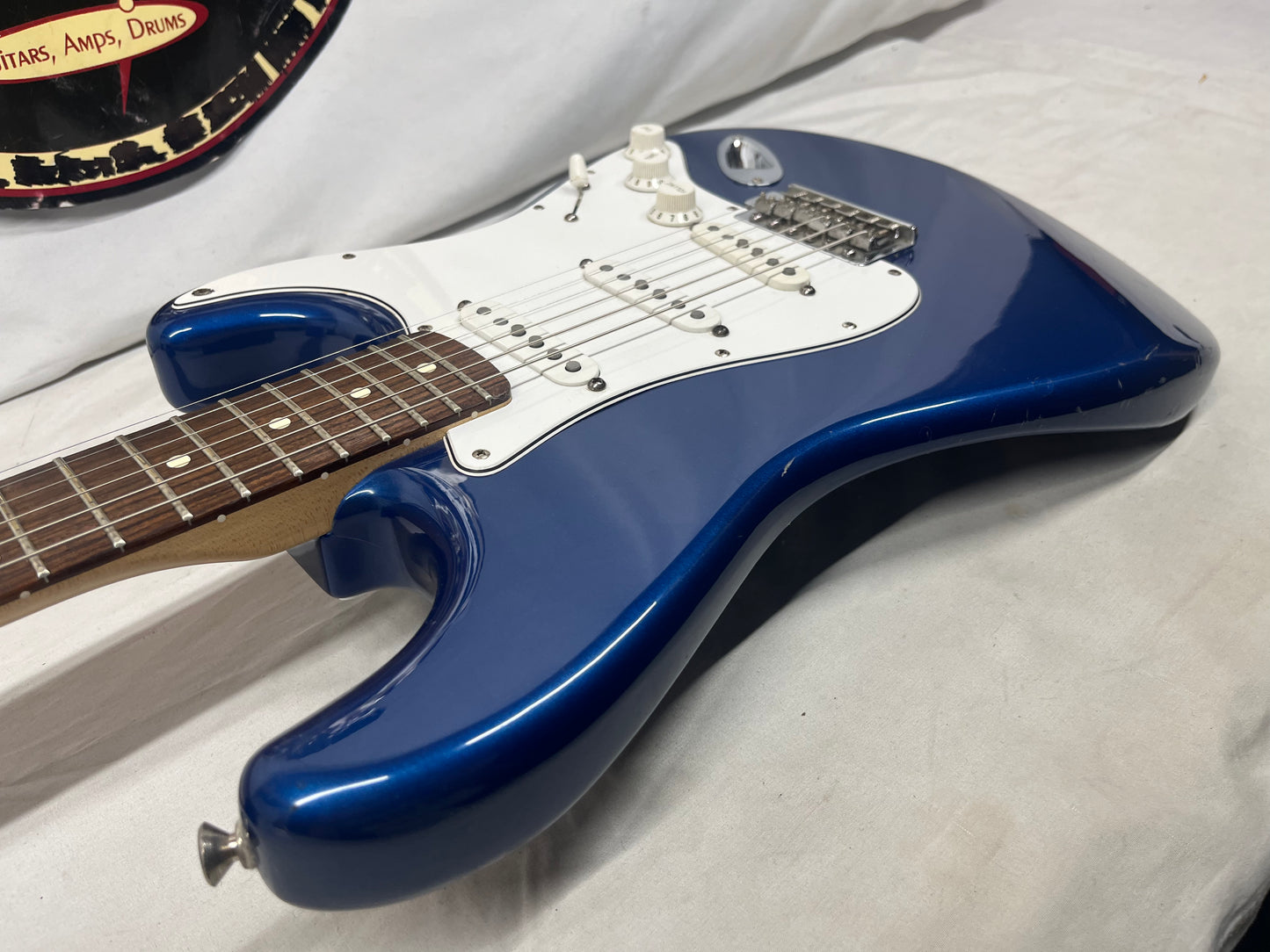 Fender Standard Stratocaster Strat Electric Guitar MIM - Made in Mexico - Electron Blue