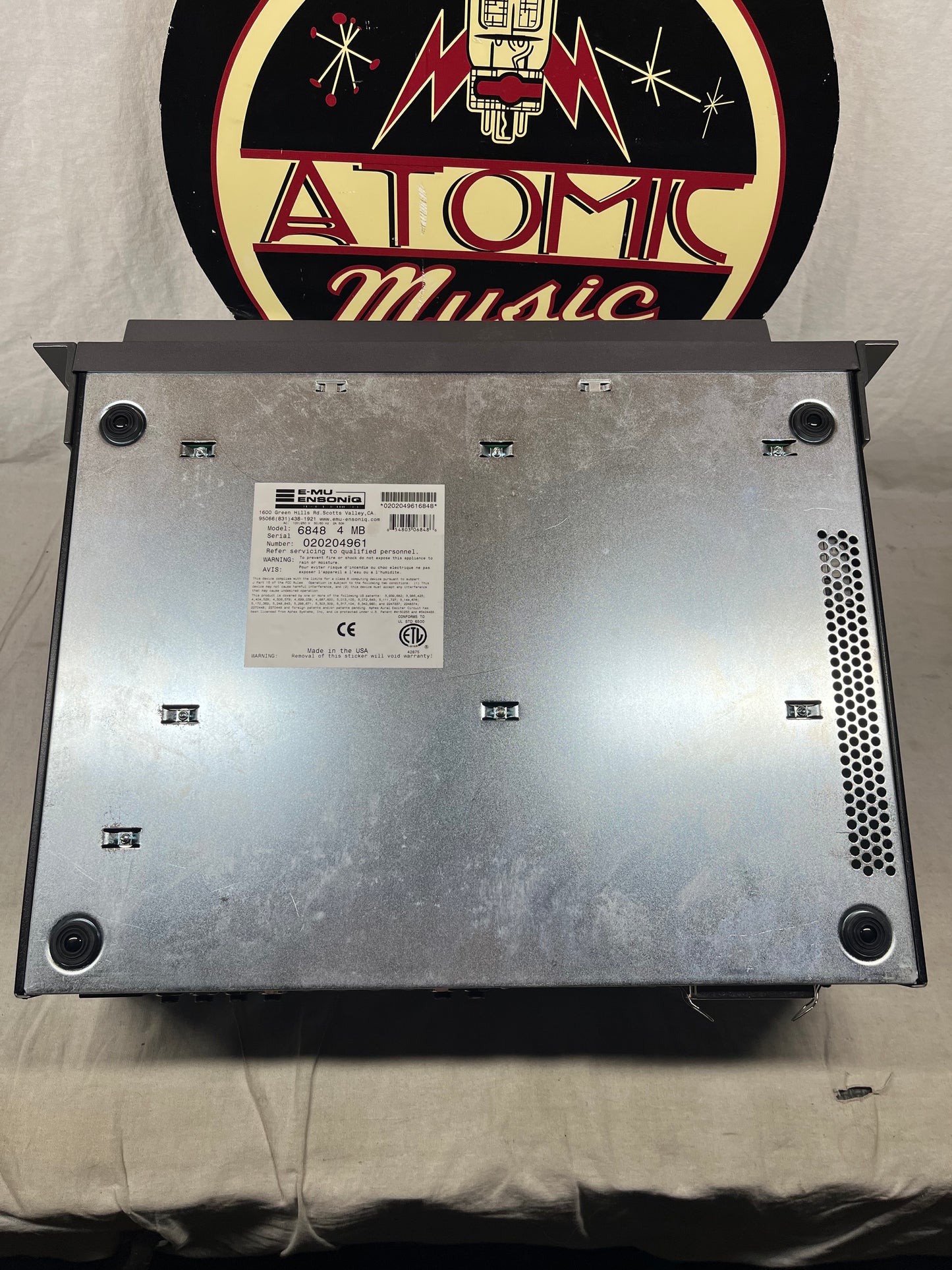 E-MU Systems Model 6848 4MB E5000 e 5000 Ultra Sampler Rack Module