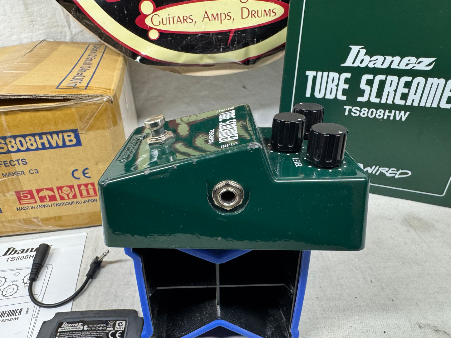 Ibanez TS808HW ts 808 hw Hand-Wired Overdrive Pedal with Metal Box