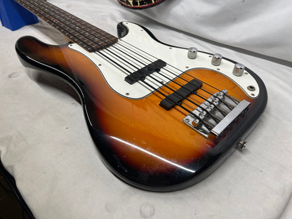 Squier P-Bass Precision Bass Special-5 5-String Electric Bass - Brown Sunburst