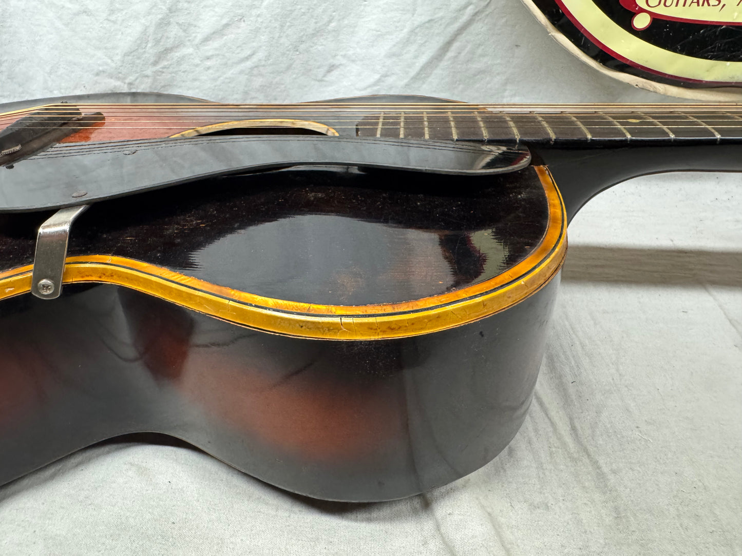 Gretsch Acoustic Guitar with Chipboard Case 1953