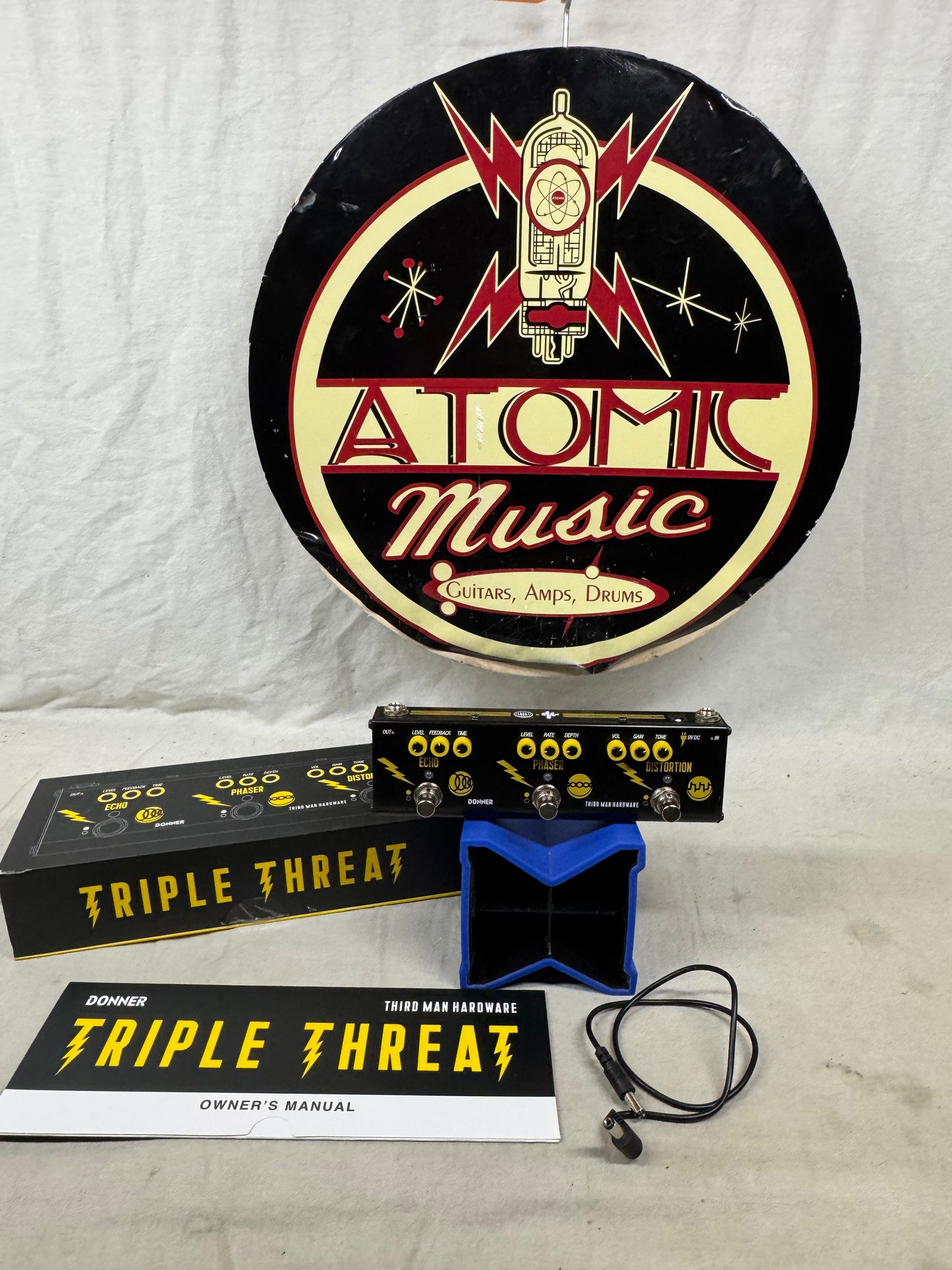 Donner x Third Man Hardware Triple Threat Echo / Phaser / Distortion Pedal with Box