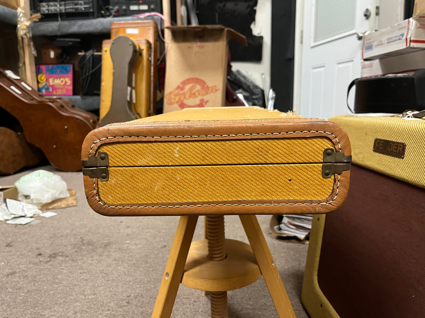 Fender Tweed Case for Double Neck Lap Steel Guitar