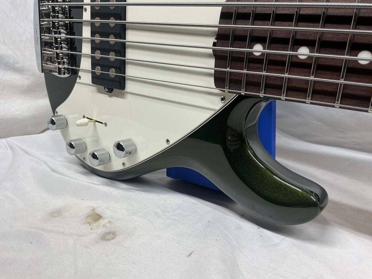 Ernie Ball Music Man StingRay sting ray 5H Bass with Soft Case - Fallout Green
