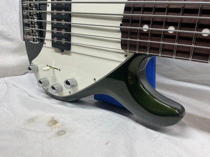 Ernie Ball Music Man StingRay sting ray 5H Bass with Soft Case - Fallout Green