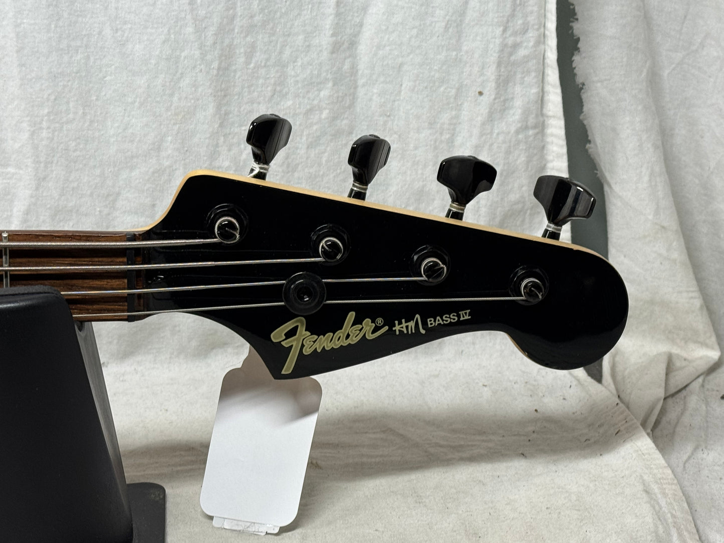 Fender HM Bass IV heavy metal 4-string Bass with Case - MIJ Made In Japan 1989 - 1990 - Green / Gold