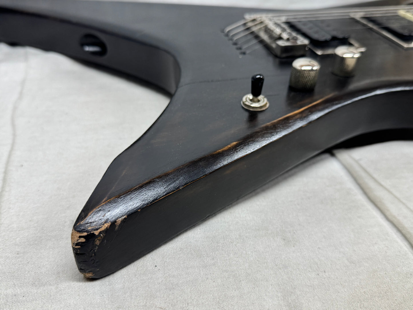 Ibanez X Xiphos Series XPT700FN xpt700 xpt 700 fn Guitar with Case - crack in body - Rusty Glitter Flat - sanded off in most areas - 2008