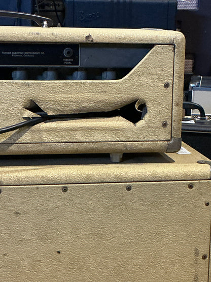 Fender 1963 Bandmaster band master Tube Amplifier Head with 1x15 115 Tone-Ring Speaker Cabinet - Local Pickup Only