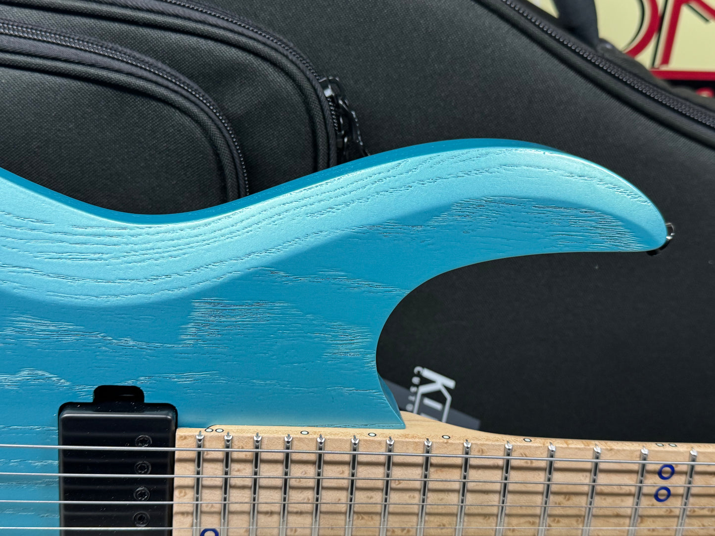 Kiesel A2 6 6-string Guitar with Gig Bag - Blue Mist Metallic
