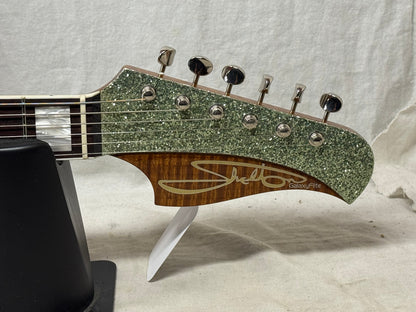 Shelton Electric Instruments Custom GalaxyFlite galaxy flite Guitar with Case 2022 - Mermaid Sea Glass Sparkle