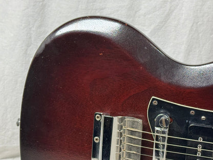 Gibson SG Junior jr Guitar with Chipboard Case 1967 - Dark Cherry
