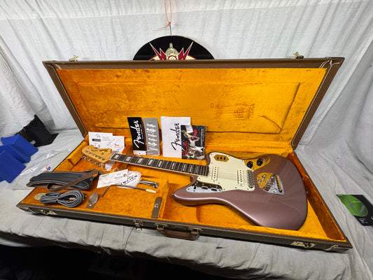 Fender 50th Anniversary Jaguar Guitar with Case 2012 - Burgundy Mist Metallic / Rosewood fingerboard