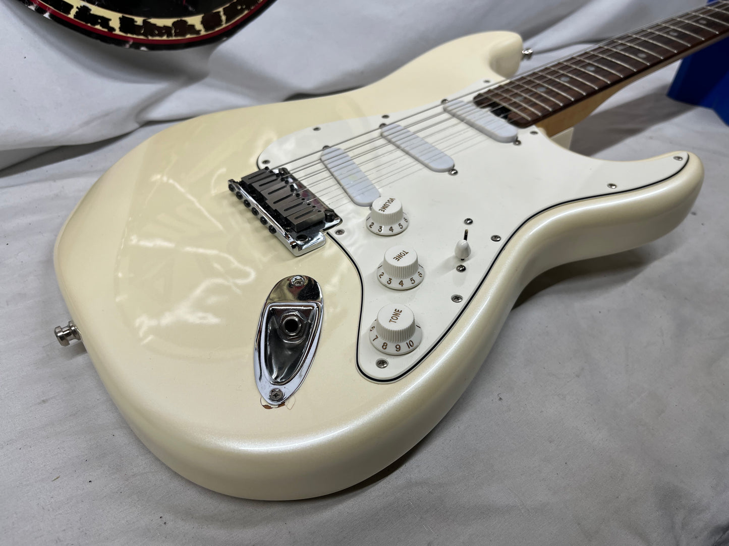 Fender American Elite Stratocaster Strat Electric Guitar - Olympic Pearl