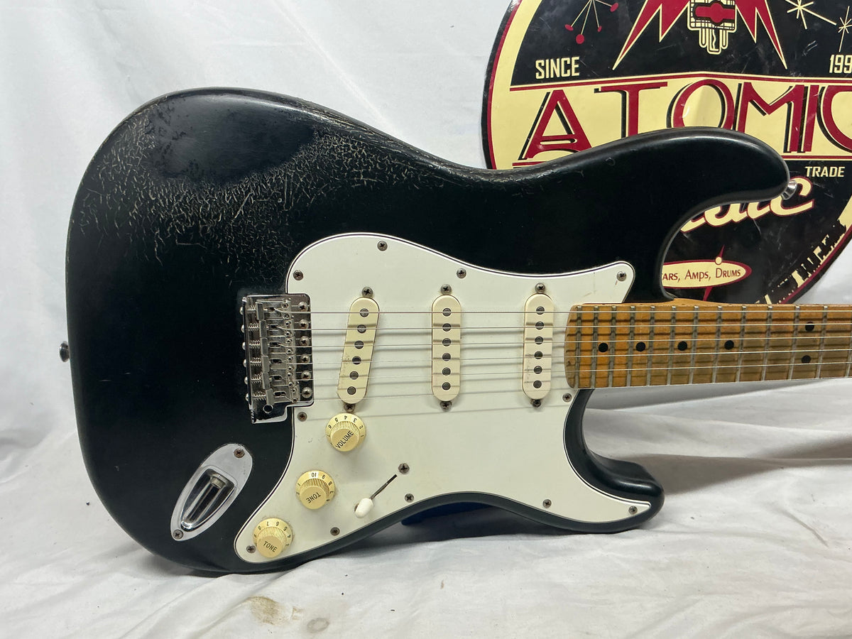 Warmoth Partscaster S-Style - Black - Needs Re-Fret