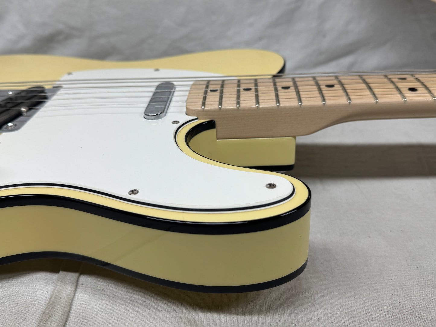 Fender USA Custom Shop 1969 '69 Telecaster Custom NOS Guitar with COA + Case 2014 - Vintage White - Double Black Binding / Maple neck