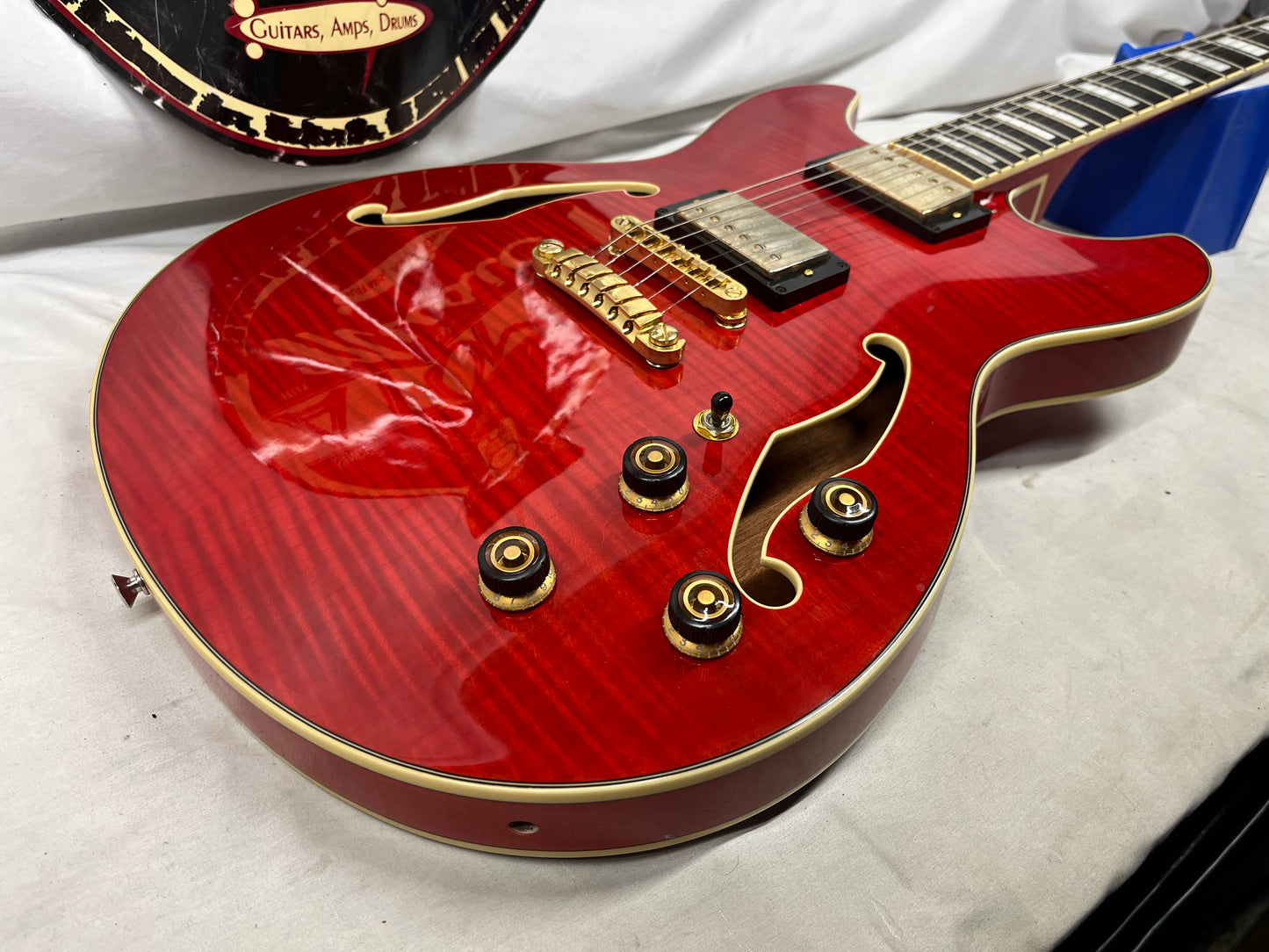 Ibanez AS93FM Doublecut Semi-Hollow Body Electric Guitar - Transparent Cherry Red