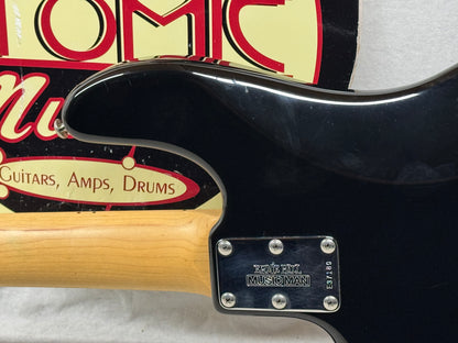 Ernie Ball Music Man Stingray sting ray 3 EQ H 3eq 4-string Bass with Case 2003 - Black / Maple neck