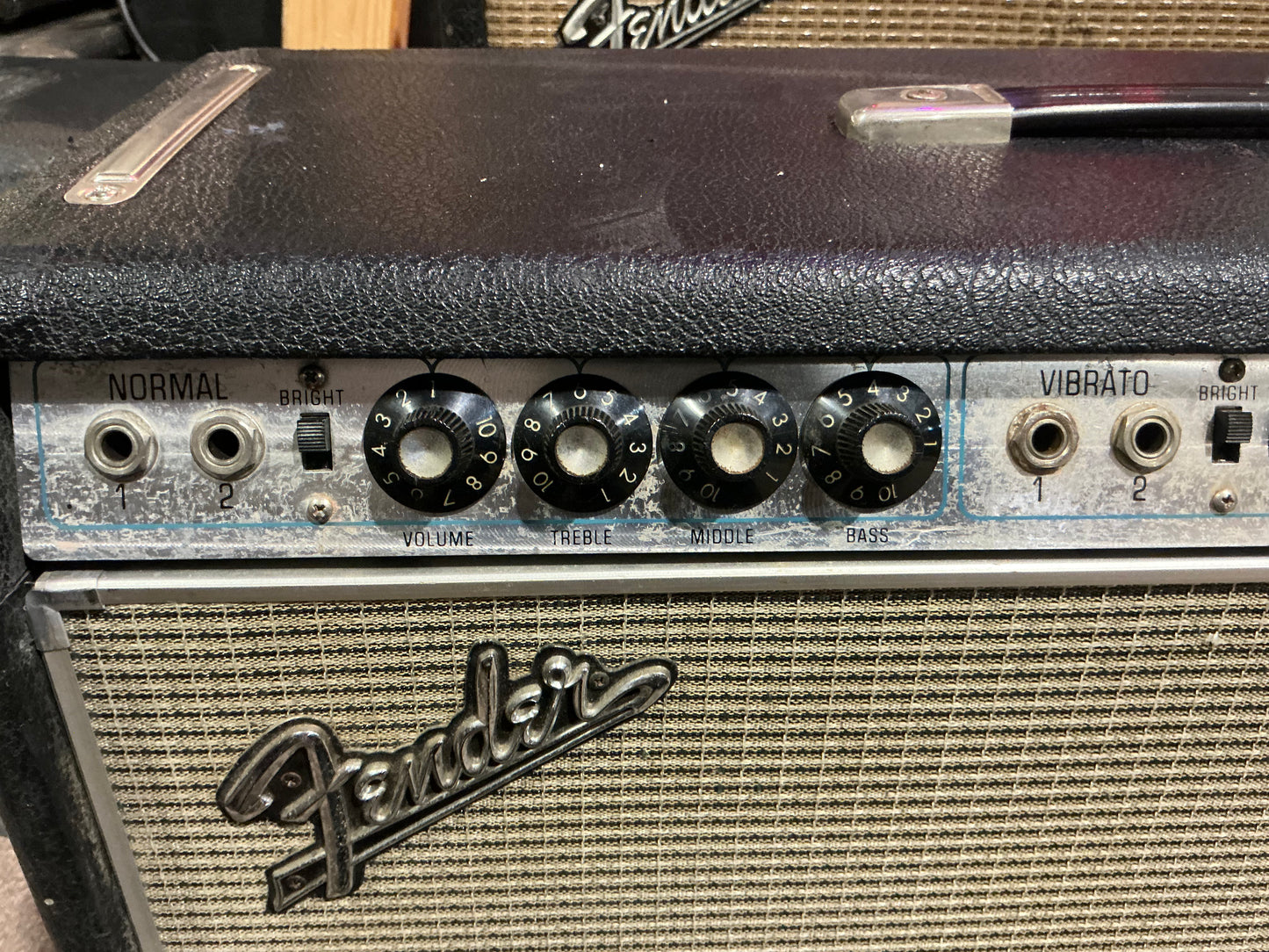 Fender Twin Reverb Amp Tube Guitar Combo Amplifier - modified by Pete Cage 1968 - Silverface - Local Pickup Only