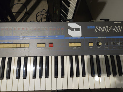 Korg Poly-61M Polyphonic Synthesizer 1980s - Local Pickup Only