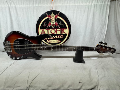 Ernie Ball Music Man USA Sterling 5 HH 5-string Bass with Case 2014 - Vintage Sunburst
