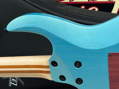 Kiesel A2 6 6-string Guitar with Gig Bag - Blue Mist Metallic