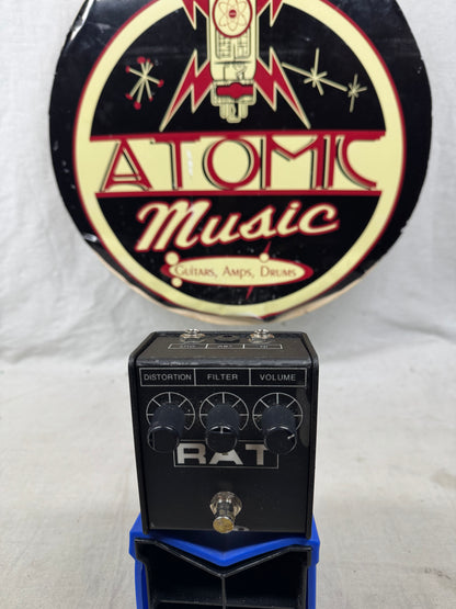 ProCo The Rat 2 Distortion Pedal - modified by Kinnatone - LM308 OpAmp Chip - missing rubber feet