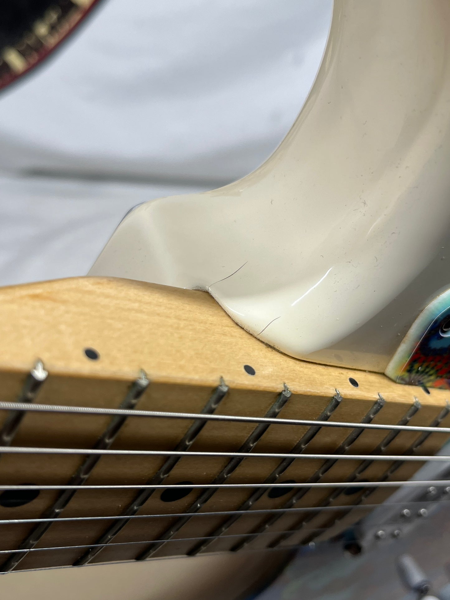 Fender Standard Stratocaster Strat Left Handed Lefty Electric Guitar - Arctic White