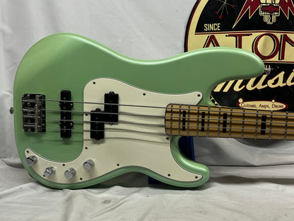 Fender GC Factory Special Run Precision Bass P-Bass Active 4-String Electric Bass - Sea Foam Green