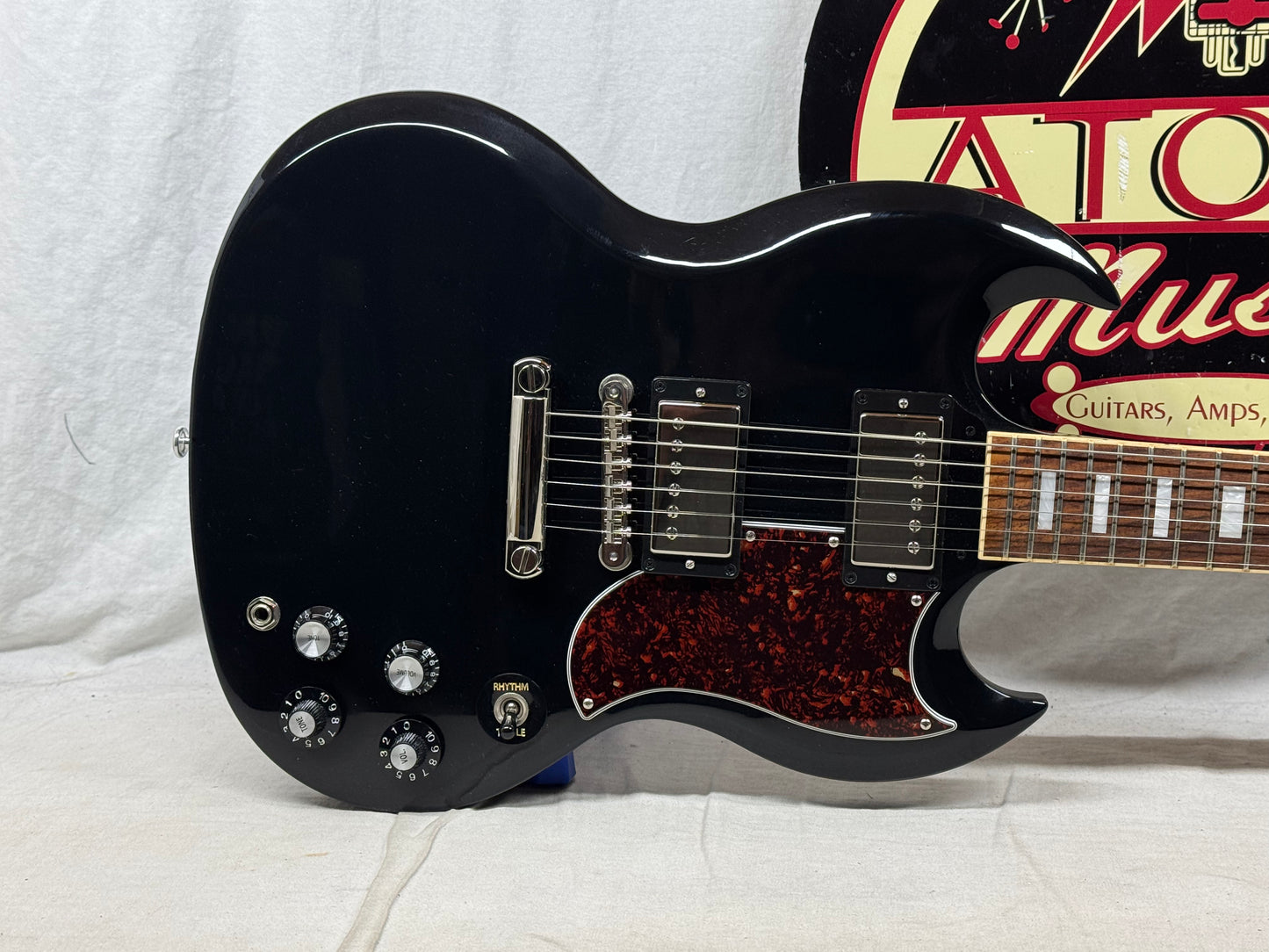 Gibson SESCE19EBNH3 CME Exclusive SG Standard Guitar with Case 2020 - Ebony / Black