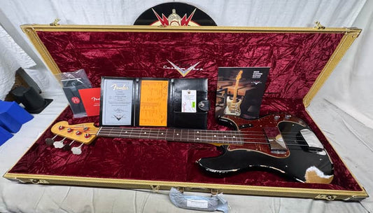 Fender USA Custom Shop '63 1963 P Bass HVR RW 4-string Precision Bass with COA + Case
