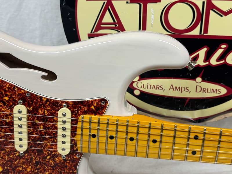 Fender American Professional II 2 Stratocaster neck on loaded FSR American Professional II 2 Thinline Semi-Hollow Body Guitar with Case - Image 5