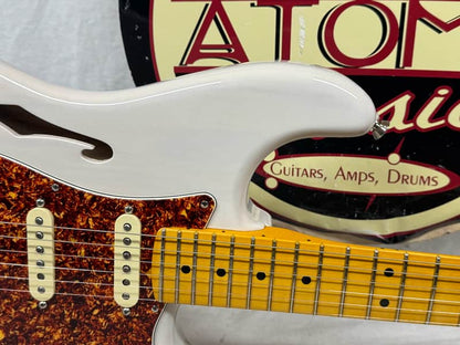 Fender American Professional II 2 Stratocaster neck on loaded FSR American Professional II 2 Thinline Semi-Hollow Body Guitar with Case - Image 5