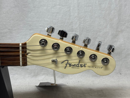 Fender Limited Edition American Standard Telecaster with Matching Headstock Guitar + Case 2016 - Olympic White / Rosewood fingerboard