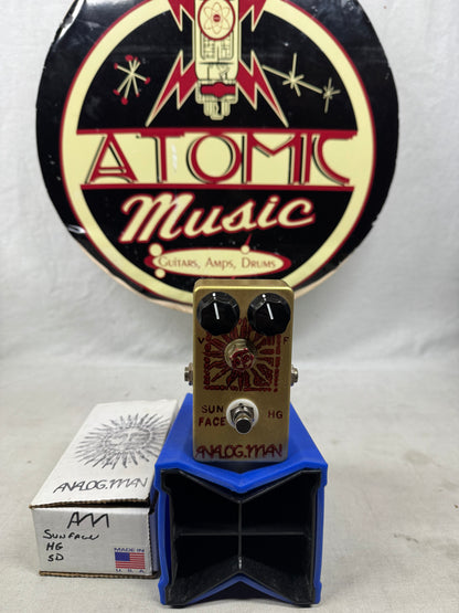Analogman analog.man Sun Face sunface HG High Gain Fuzz Pedal with Sun Dial Knob + Box