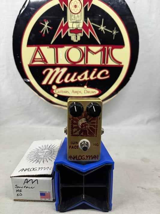 Analogman analog.man Sun Face sunface HG High Gain Fuzz Pedal with Sun Dial Knob + Box