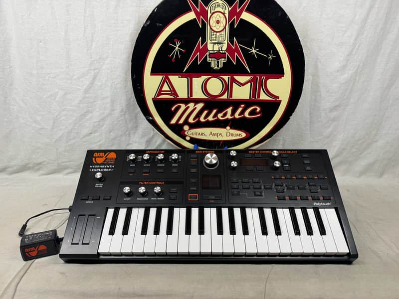 ASM Ashun Sound Machines Hydrasynth Explorer Synthesizer Keyboard with Power Supply