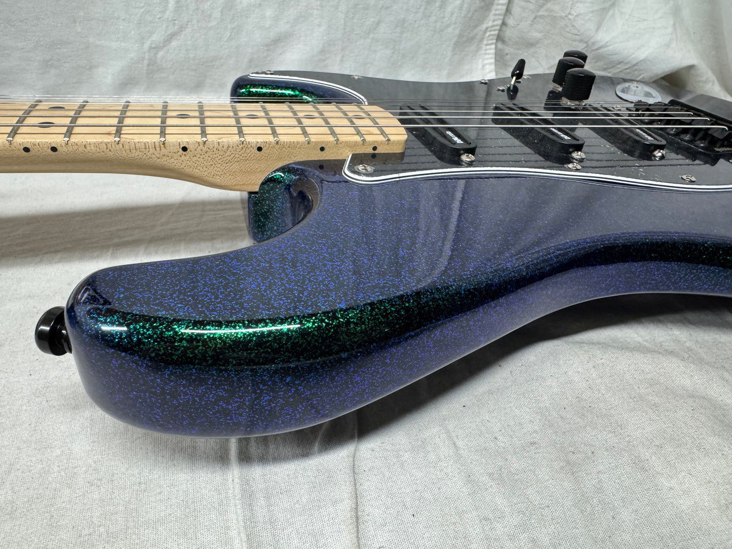 Fender Special Edition FSR Flip Flop Standard Stratocaster Guitar - upgraded! 2004 - Green-Blue