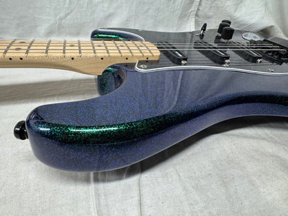 Fender Special Edition FSR Flip Flop Standard Stratocaster Guitar - upgraded! 2004 - Green-Blue