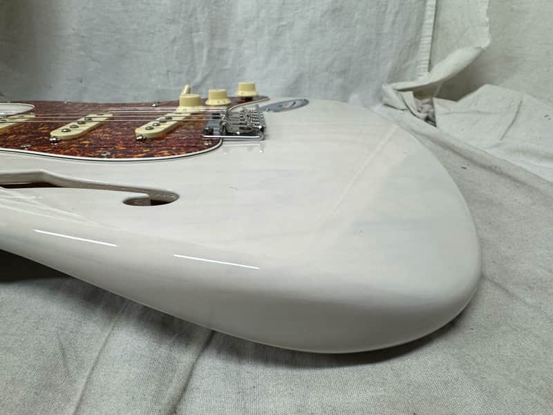 Fender American Professional II 2 Stratocaster neck on loaded FSR American Professional II 2 Thinline Semi-Hollow Body Guitar with Case - Image 22