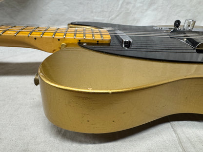Fender USA Custom Shop Limited Edition Full Throttle Esquire Relic Telecaster Guitar with Case 2003 - Gold / Maple neck