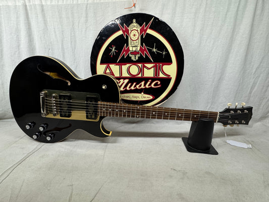 Gibson Memphis ES-235 es235 Thinline Semi-Hollowbody Guitar - modified 2018 - Gloss Ebony / Black - Local Pickup Only