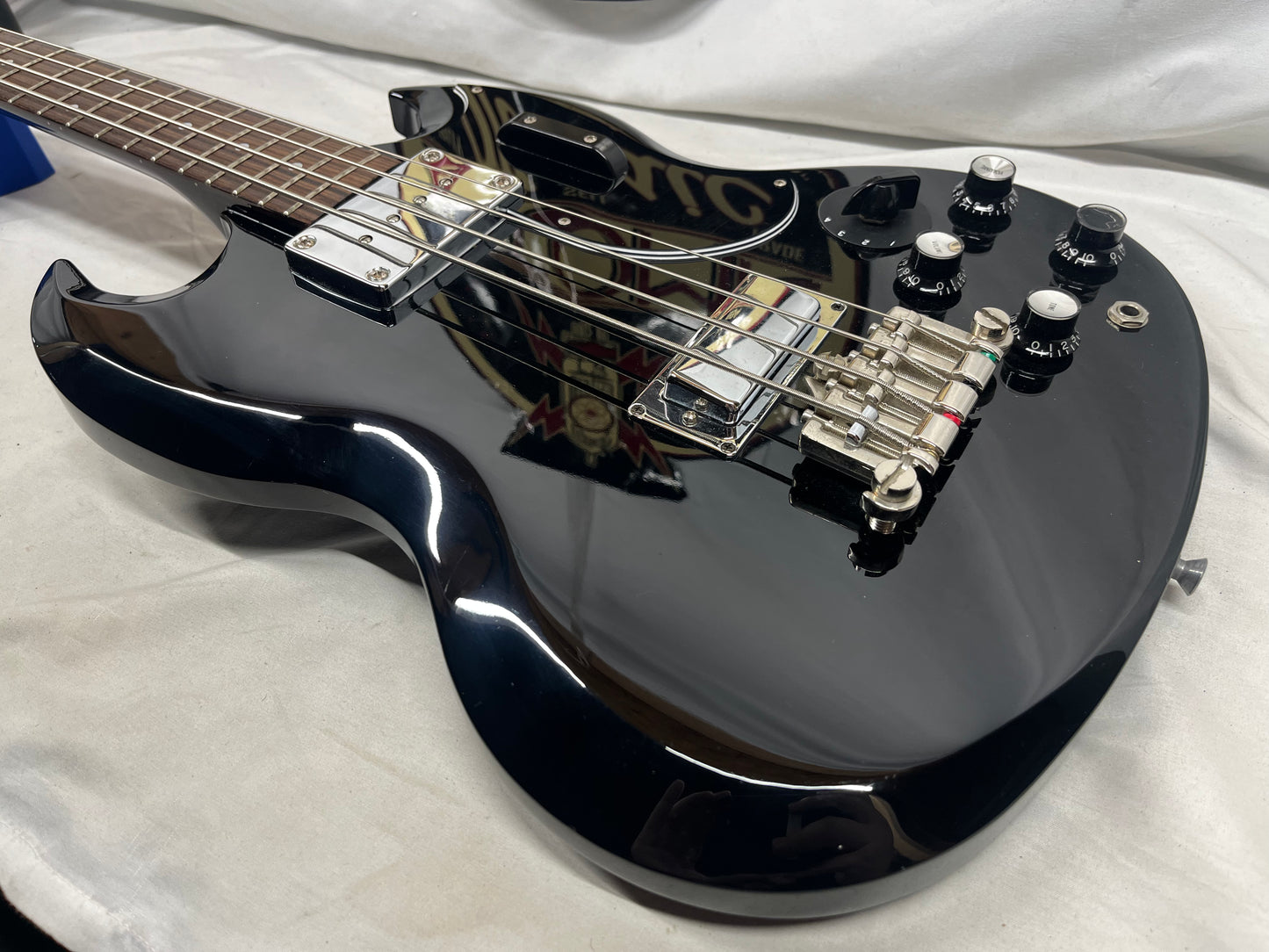 Epiphone Elite EB-3 4-String Doublecut Electric Bass - Black - NUT HAS BEEN RAISED