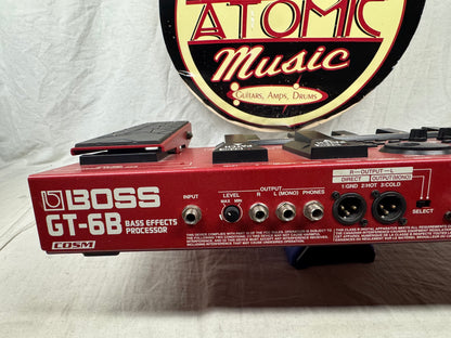 Boss GT-6B gt6b Bass Multi-Effects Processor Preamp Pedal with Power Supply + Soft Case